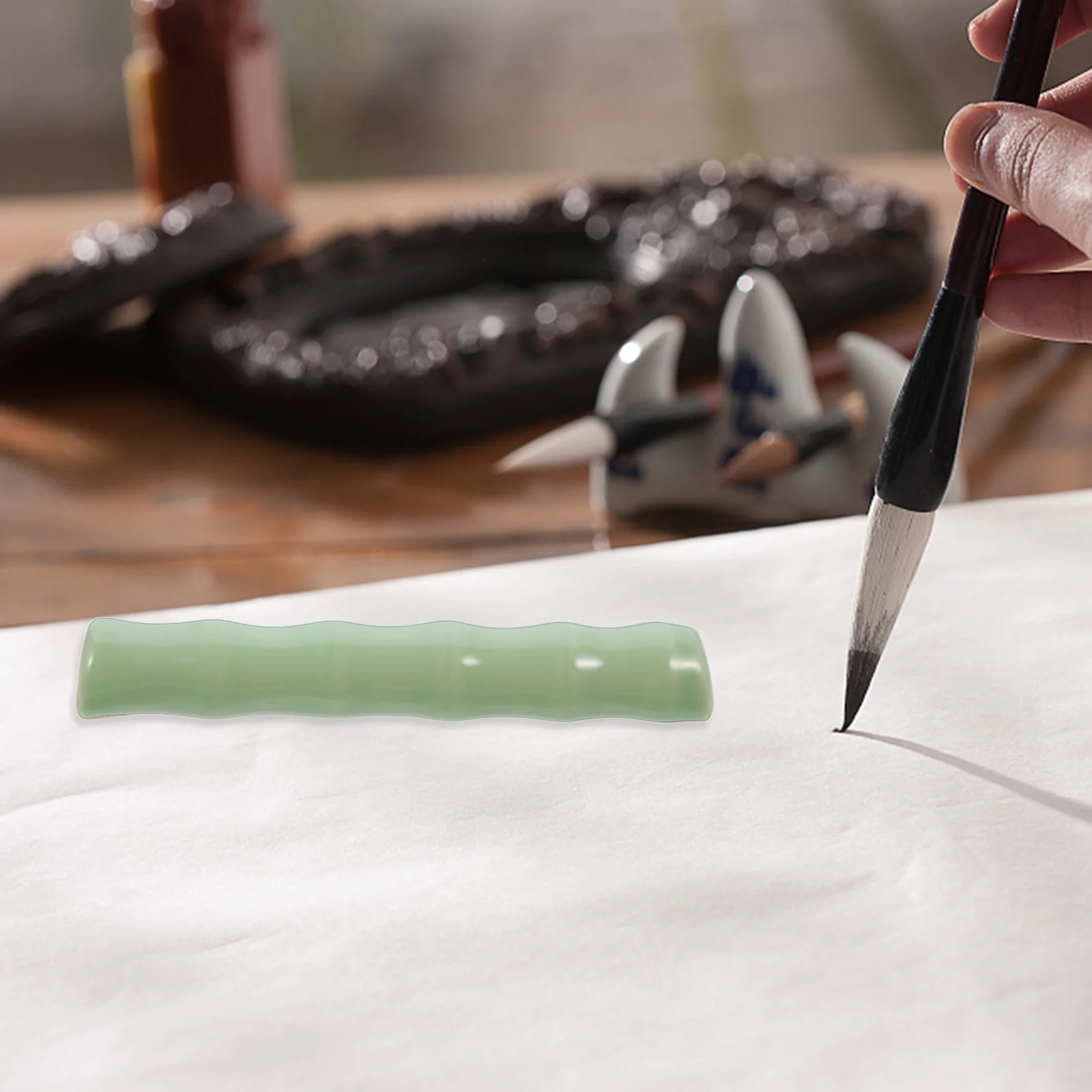 

Holder Calligraphy Paperweight Shape Shaped Chinese Brush Hanger Pen Stand Supplies