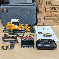 Mini Loader 636 1/50 RC Loader Model Toys Electric Lifting Engineering Vehicle RTR Lighting Sound Remote Control Car Toy Gift