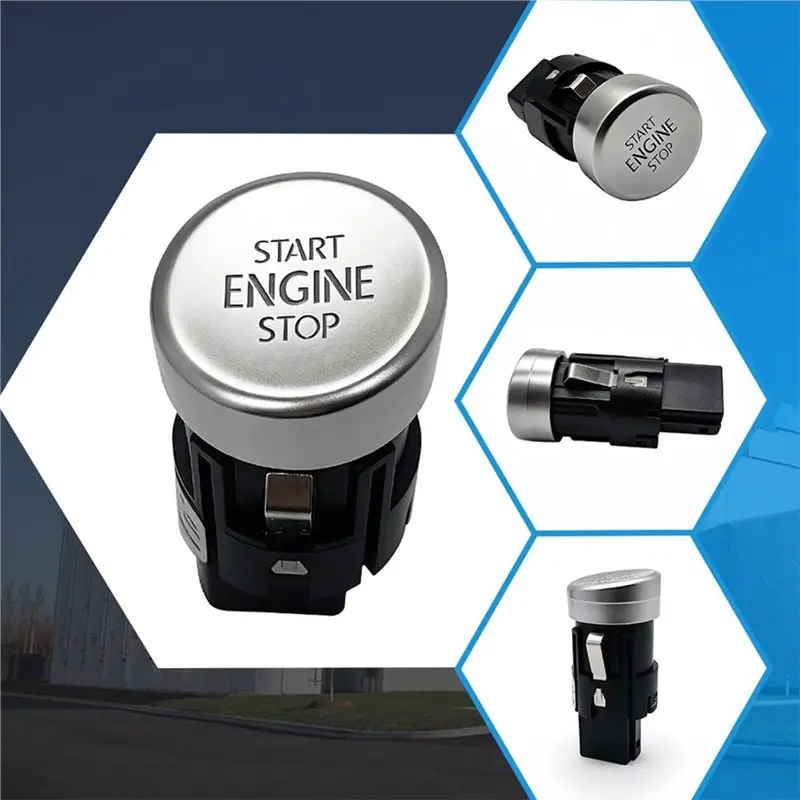 Engine Push Start Stop Button Switch For VW CC Passat B8 10-18 Phideon 17-23 3ED959839B One-Touch Start Button-ABQA