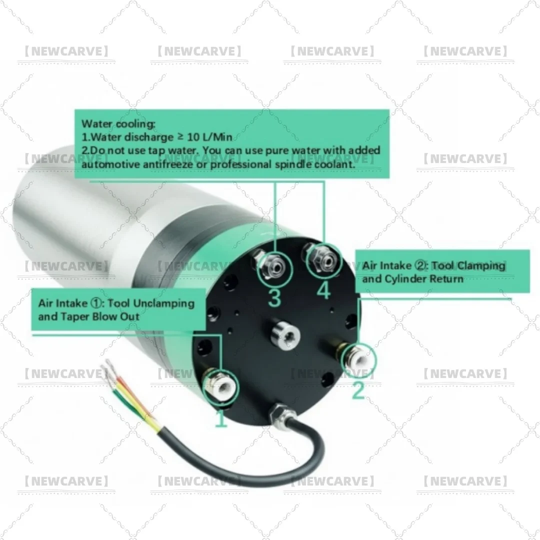 BT30 HSK40E 5.5KW 7.5KW ATCスピンドルモーター CNC自動工具交換 水冷式 彫刻 フライス加工 金属 木工 ルーター用