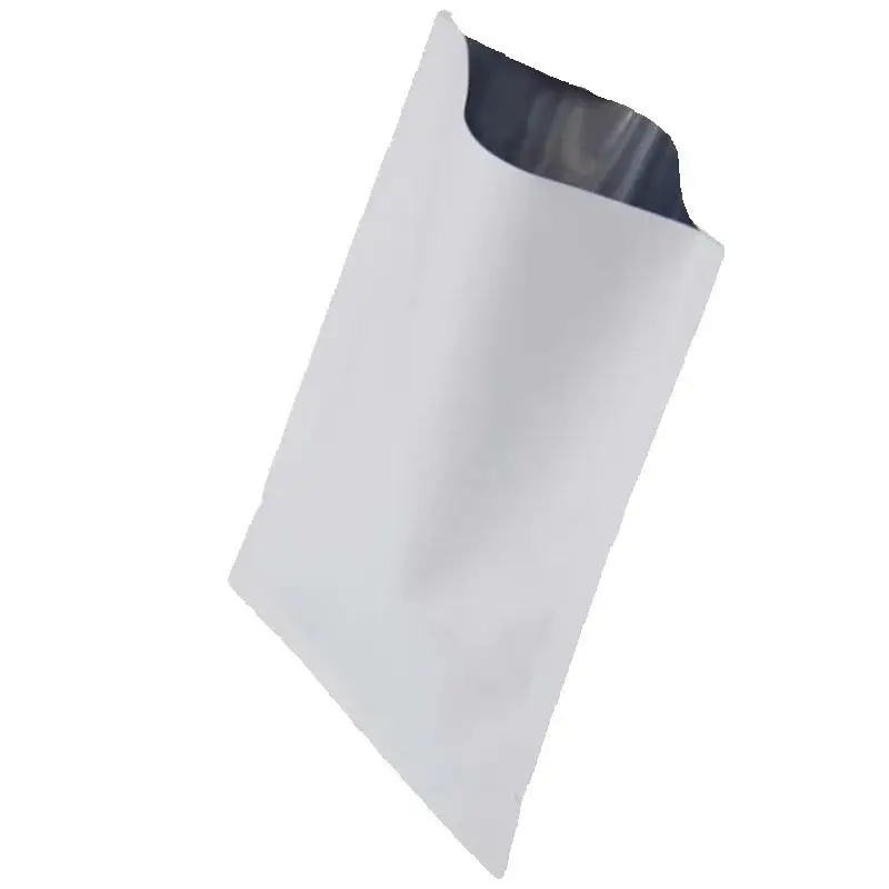 200PCS Matte Black White Open Top Aluminium Foil Bag DIY Coffee Powder Herbal Tea Heat Sealing Custom Logo Brand Storage Pouches