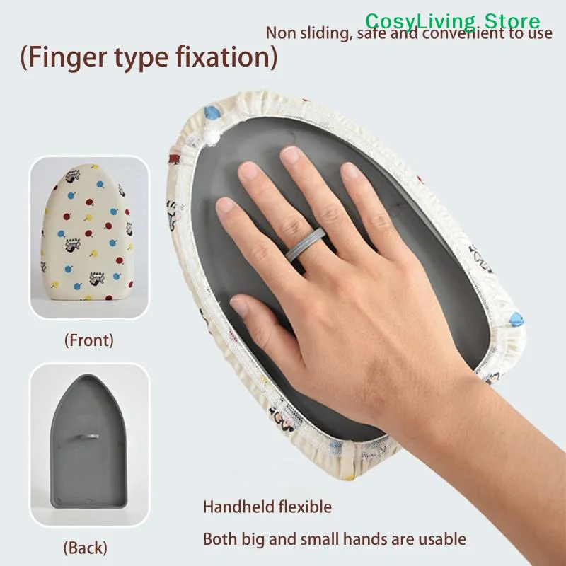 Luvas Isoladas com Tábua de Passar Roupa Portátil, Vaporizador de Roupas Doméstico, Luva Anti-Vapor Impermeável, Suporte Portátil para Mini Ferro de Passar