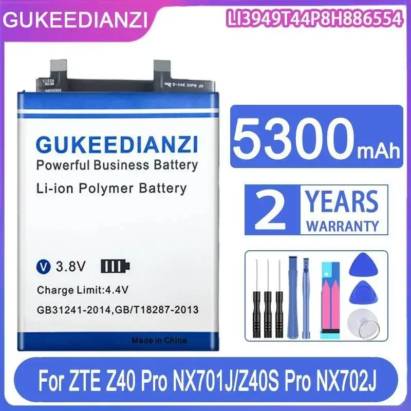 

Сменный аккумулятор премиум-класса для мобильного телефона Zte Z40 Pro NX701J Z40S NX702J LI3949T44P8H886554 5300 мАч