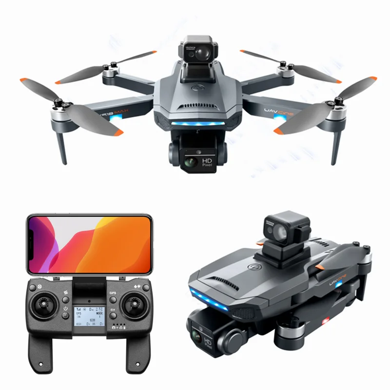 K918 Max GPS Drone 4K Professional หลีกเลี่ยงอุปสรรค DualHD กล้อง Brushless Quadcopter แบบพับได้แบบพับได้ Aerial กล้อง