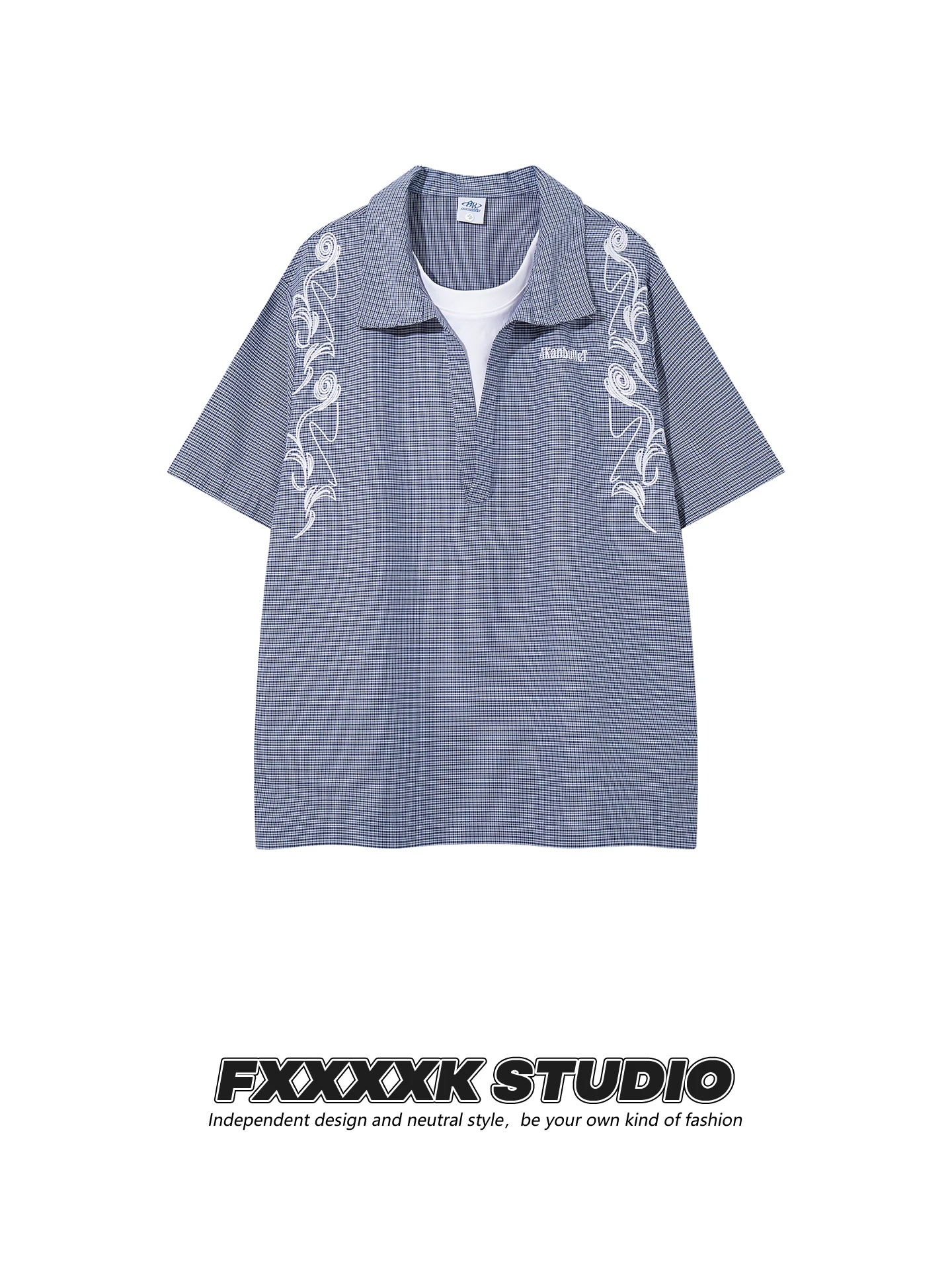 

Футболка с коротким рукавом и вышивкой Original FXK, летняя новинка, хлопковая, повседневная одежда