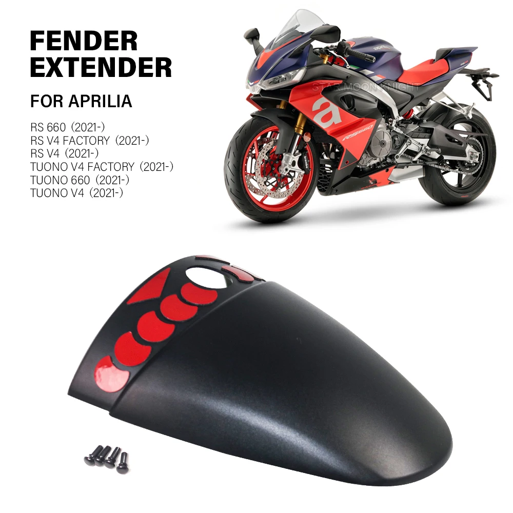 

For Aprilia RS660 RSV4 Factory Tuono660 Tuono 660 V4 Factory 2021- Front Wheel Fender Extender Mudflaps Extension Splash Guard