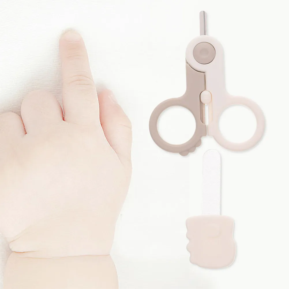 1Set Baby Nail Scissor Set Newborn Toddler Safety Trimming Kit Infant Fingernail Care Nail Cutter File Baby Essentials - view 2
