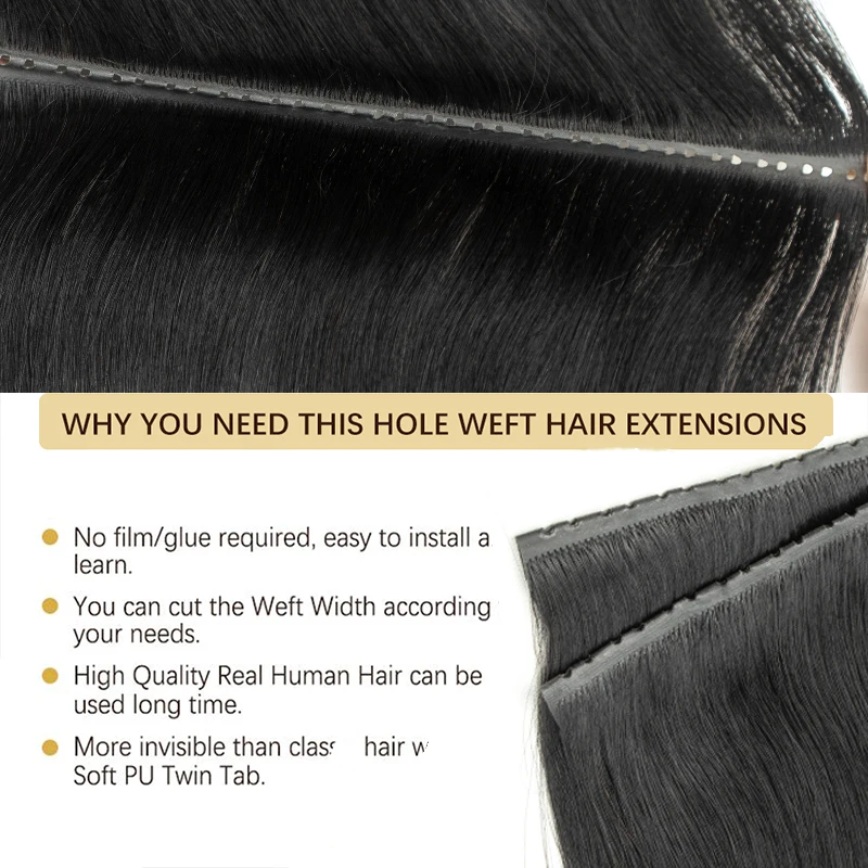 ثقب غير مرئي شقة بولي Tape الشريط الشعر البشري XO التوأم علامات التبويب 25 سنتيمتر الشريط الطويل بولي Weft لحمة شعر بشري حقيقي لا الغراء تطبيق Microlink 40-50 جرام #2