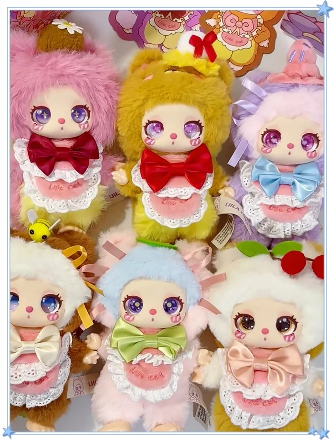 

Genuine Baby Three Cute Blind Box Liila V4 Chef Kitten Doll Mysterious Surprise Box Trend Play Toy Plush Vinyl Bag Pendant