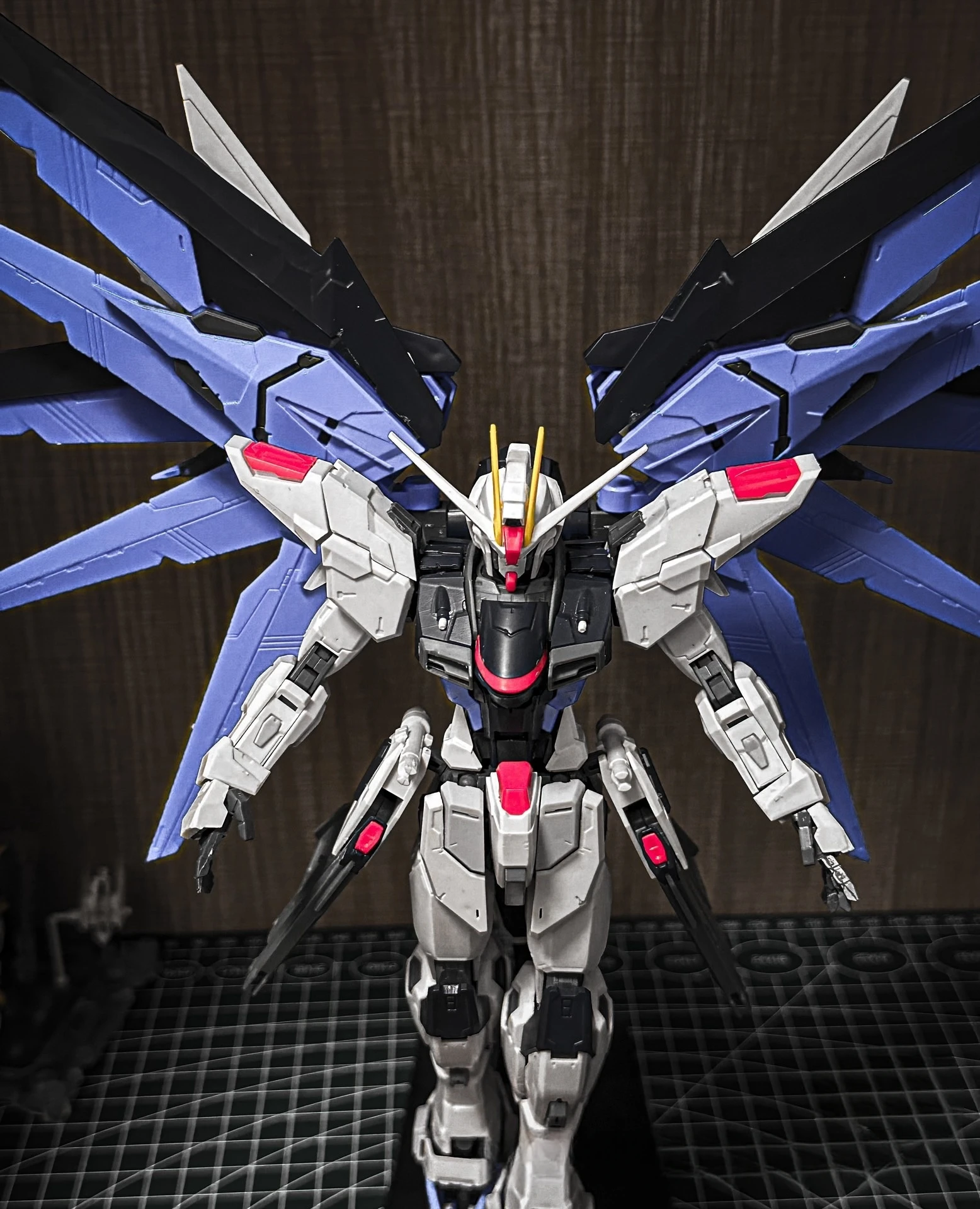 Bandai Action Gdm Mecha Figure Mg High-Quality 1/100 Strike Large Freedom Figurine Assembly Model Collectible Decoration Gifts