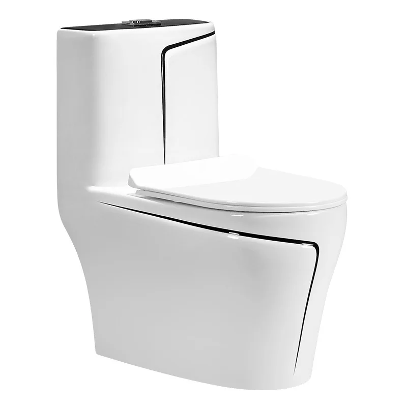 

New simple household bathroom toilet ceramic siphon silent water saving
