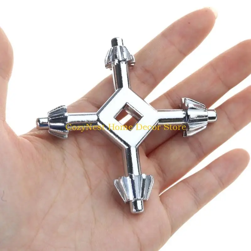 

92MF Four Head Drill Chuck Key Multipurpose Hand Tool for Home and Professional Use