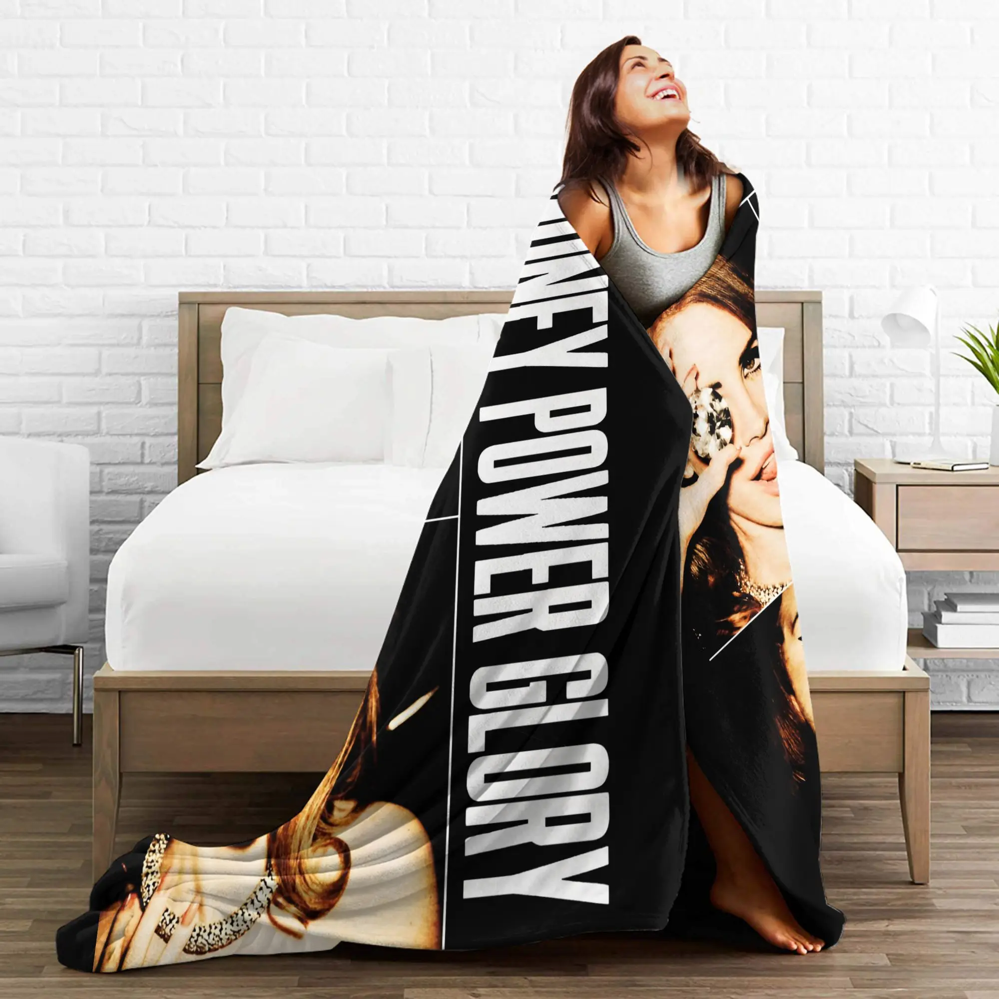 لانا ديل ري المغني غطاء بطانية الفانيلا ألبوم الموسيقى Ldr الإبحار فائقة النعومة رمي البطانيات الفراش الأريكة لحاف متعدد الوظائف #3