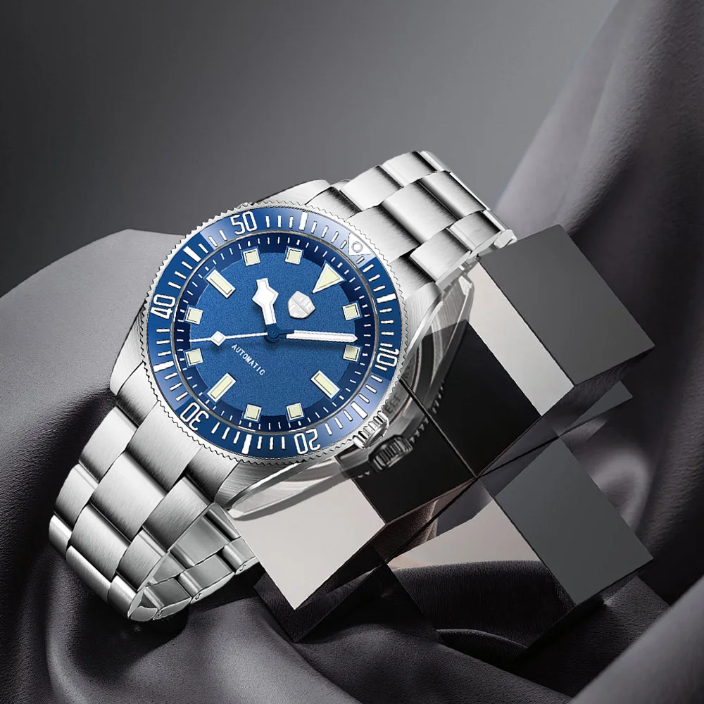 Jam tangan pria Rollstimi 2025 baru, jam tangan otomatis mewah, jam tangan mekanik pria, safir terbaik, baja tahan karat, 10BAR, bercahaya