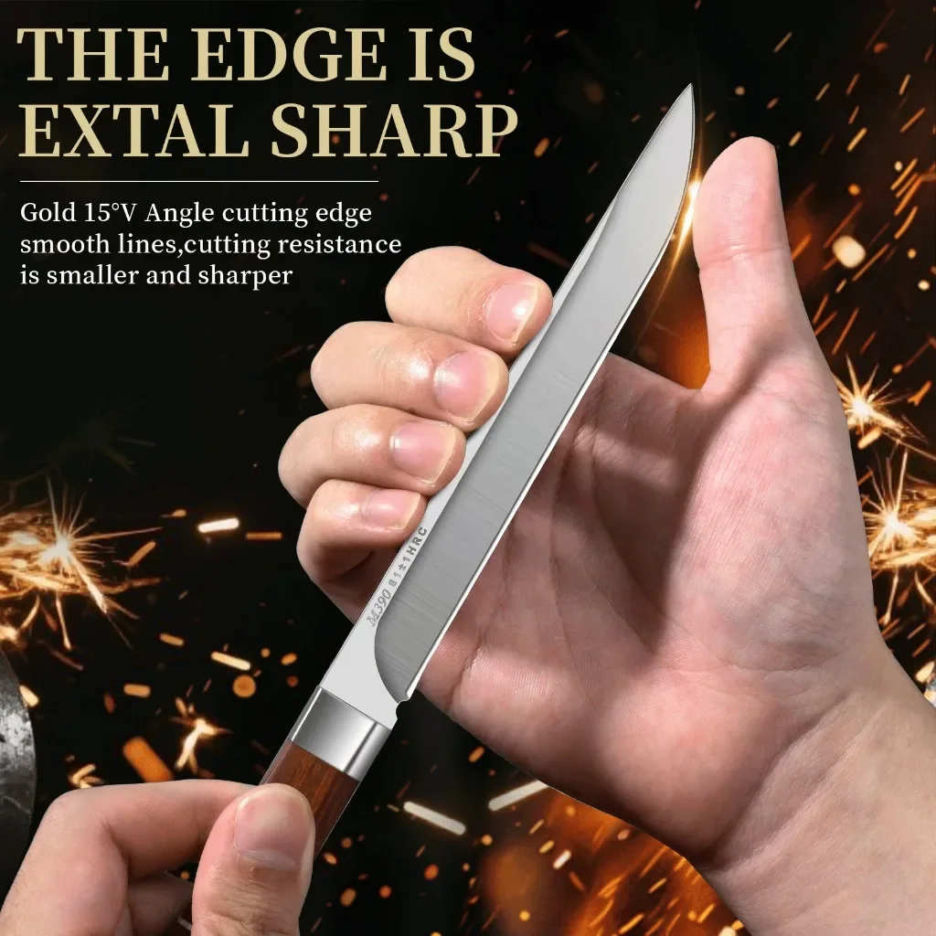1/2/3-piece Meat Cutting Knife Set -M390 Stainless Steel 62HRC Ultra-sharp Blades Suitable For Cutting Fruits And Butchers Knife