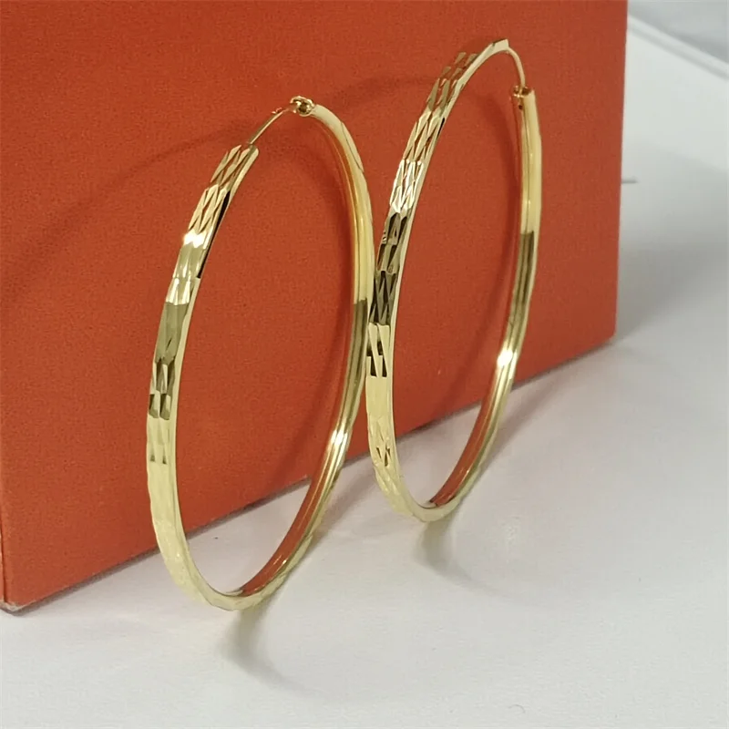 Senlissi – Modische creolen mit 18 Karat vergoldet für Damen, 925er-Sterlingsilber, 2,5 mm Ohrring, C Diegoь K® Servies, einfacher Schmuck, Geschenke – Detail 4