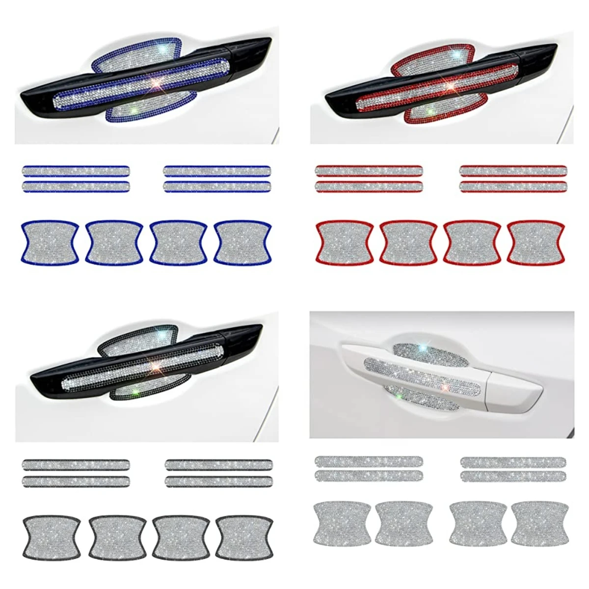 

Door Bowl Handle Protector Stickers Accessories Car For Tata Motors Nexon Harrier Safari Tiago Altroz Punch Tigor Hexa Indica Su