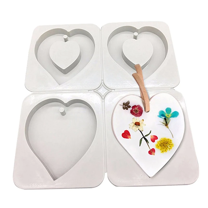 DIY Silicone Molds Candles Aroma Wax Tablets Mould Car Pendant Decoration Single Hole Pentagram Hexagon Heart Star Silicone Mold