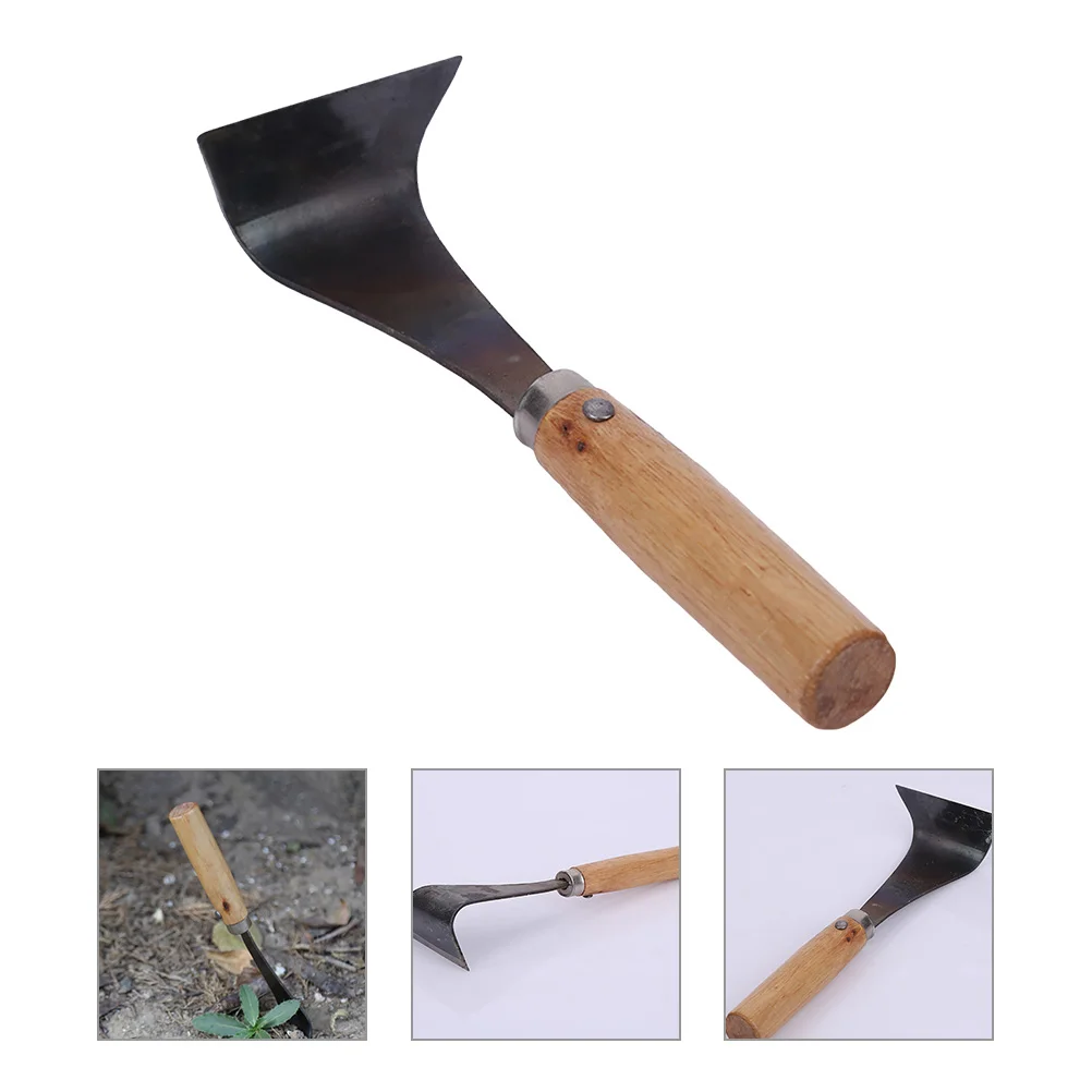 

Seat Wooden Handle Bark Scraper Cork Metal Scraping Tool Steel Gardening Gadget