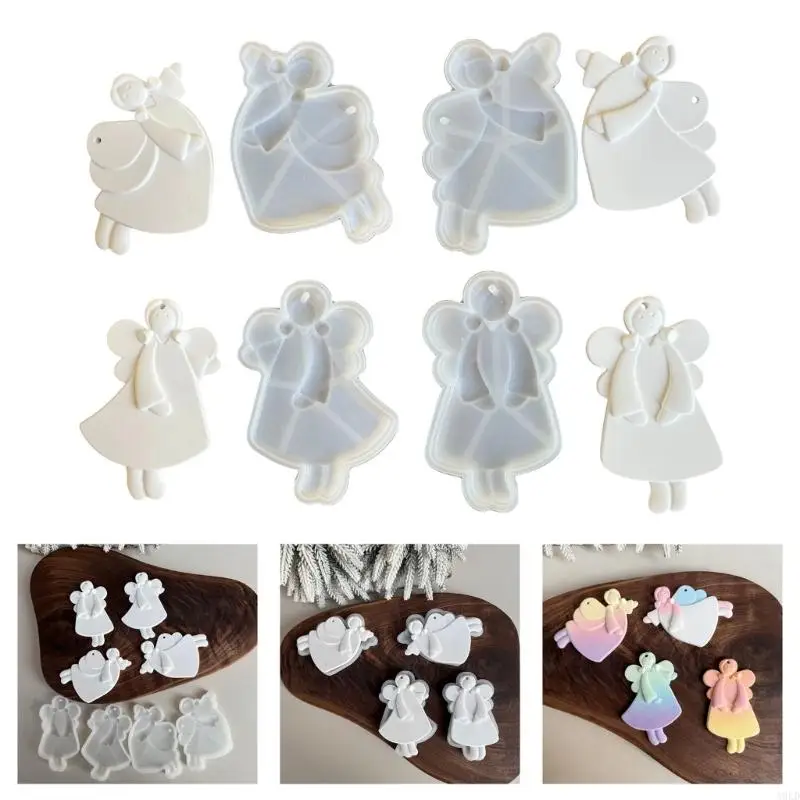 

A0KD Reusable Angelic Wing Silicone Mould for Candle Making and Decorative Plasters Craft