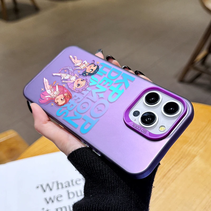 حافظة هاتف صلبة K-Kpop D-Demon H-Hunters لهاتف iPhone 17 Air 16 15 11 12 14 13 Pro Max XS X XR Plus 8 7 SE 2020 غطاء مقاوم للصدمات #5