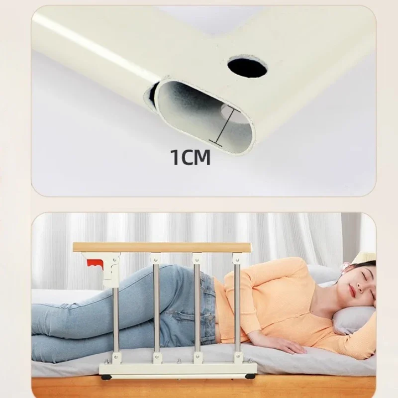 Home Bedside Assist Rail Elderly Get Up Aid Anti-Fall Bed Guard Foldable Safety Barrier for Seniors