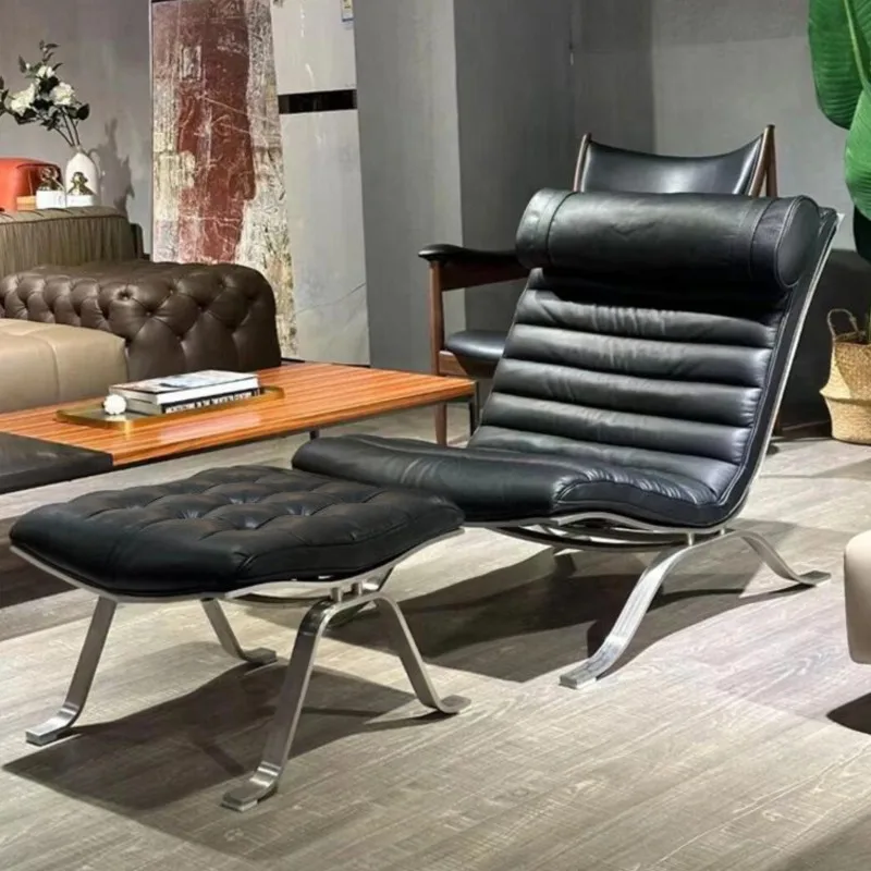 MOMO Sofa Chair Minimalist Light Luxury Senior Sense Of Living Room Antique Style Designer Sofa Chair Lazy Leisure Lounge Chair