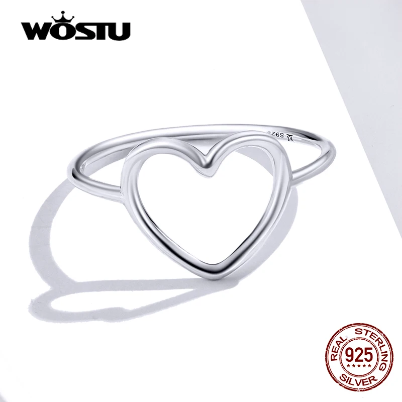 Women's 925 Sterling Silver Heart Ring