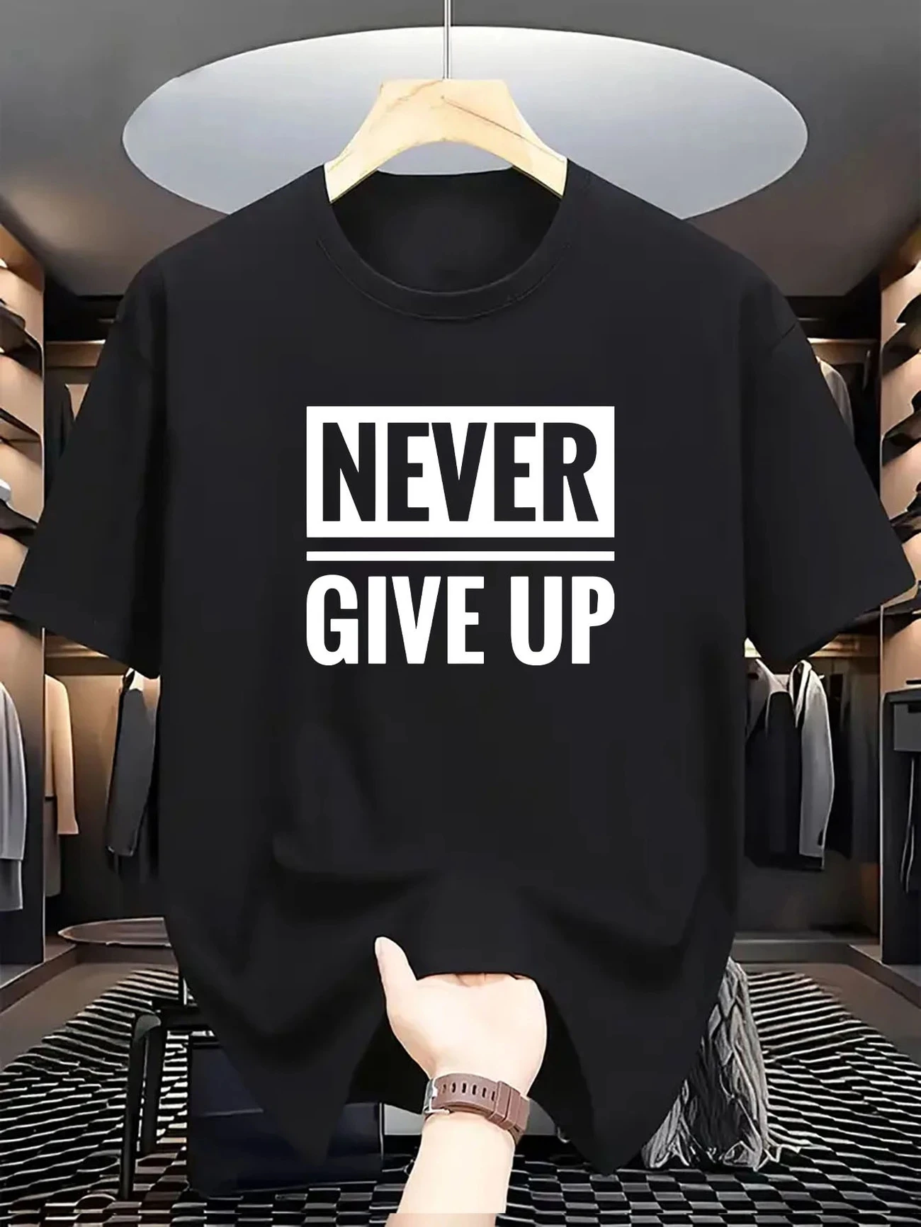 

Новинка лета 2025 года, мужская повседневная дышащая футболка из 100% хлопка с коротким рукавом и буквенным принтом, спортивная футболка для фитнеса на открытом воздухе