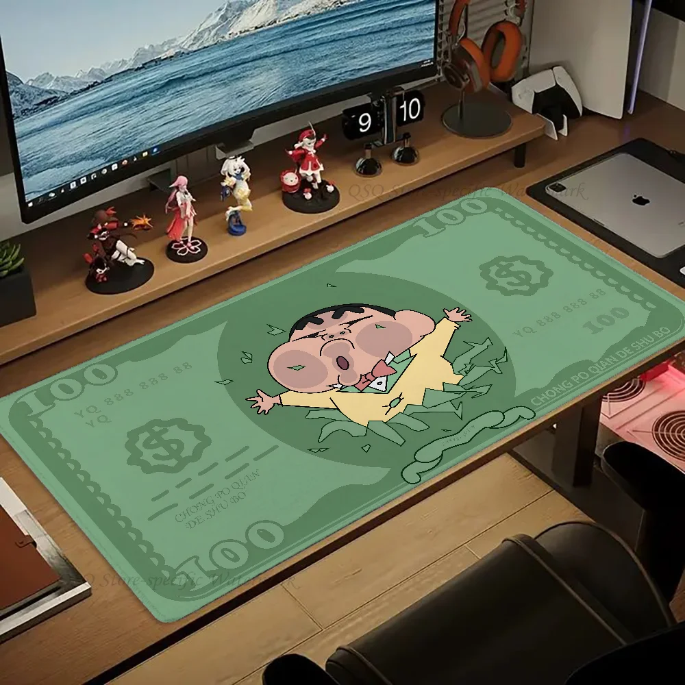 Anime Cartoon C-Crayon Shin-chans Mousepad Large Gaming Mouse Pad LockEdge addensato tastiera del Computer Table Desk Mat