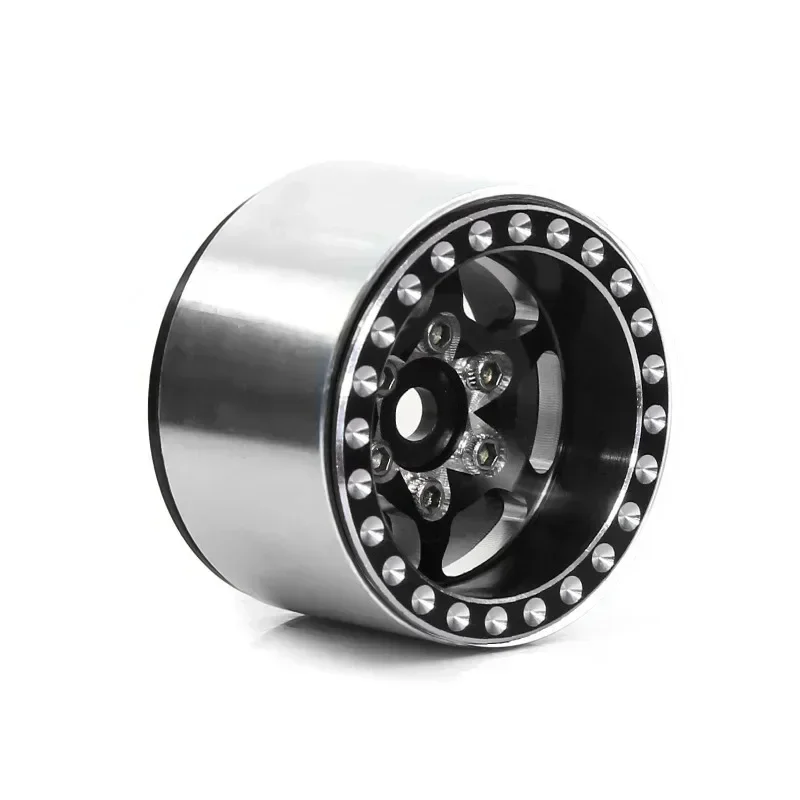 Aluminum Alloy 1.0 Inch Beadlock Wheel Hub Rims for RC Crawler Car Axial SCX24 AX24 FCX24 1/18 TRX4M Metal Upgrade Parts