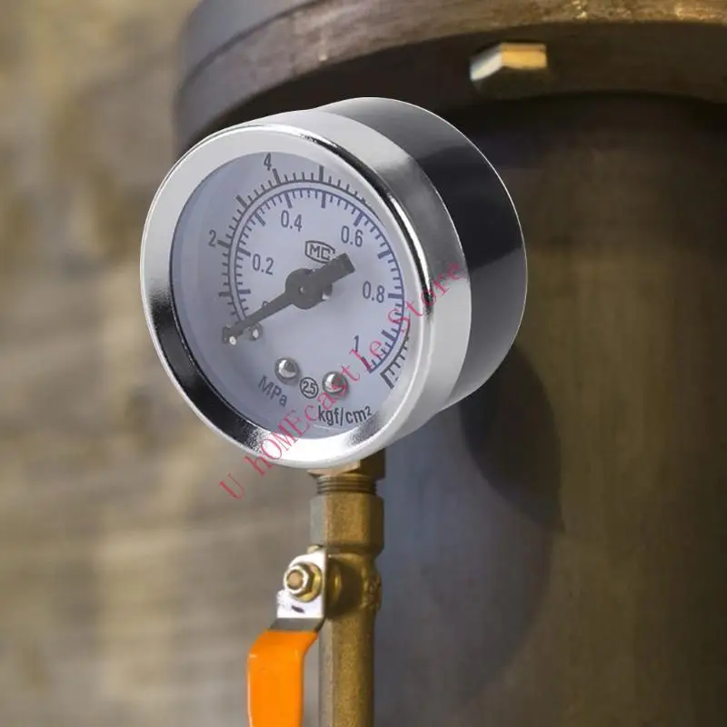 63HF Portable Pressure Gauge Y40/Y50 Thread Low Pressure Gauge Ranges Double Scale