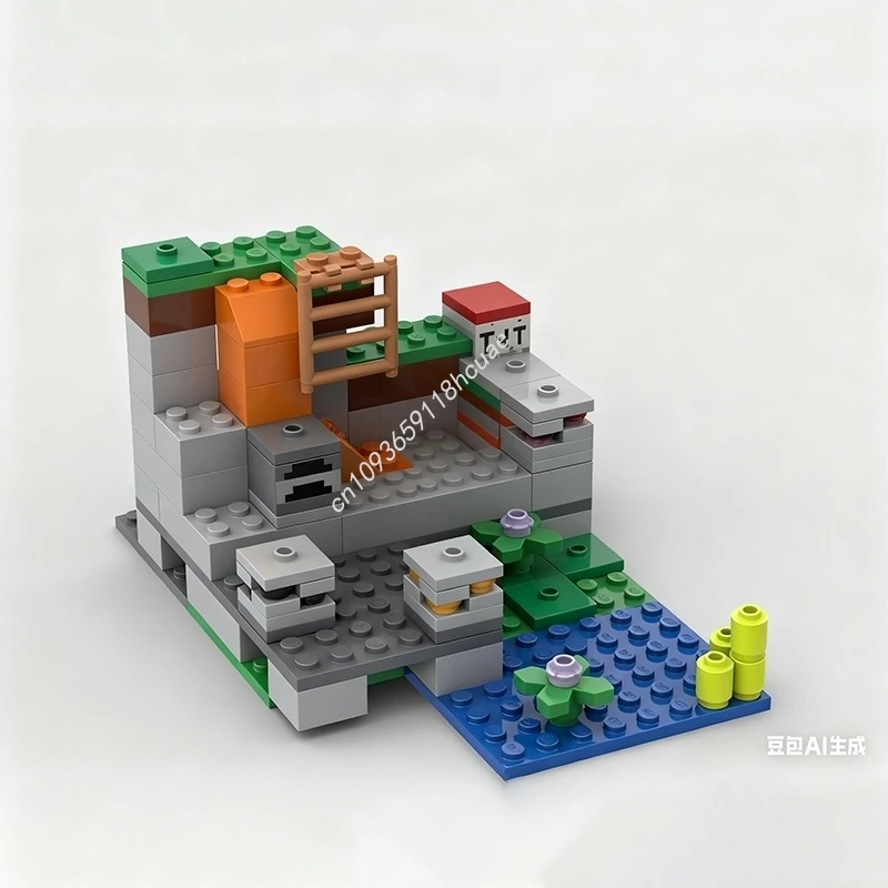 201 قطعة MOC البديل مجموعة غار الزومبي عالمي نموذج اللبنات لتقوم بها بنفسك العمارة ألعاب حرفية فكرة هدايا عيد الميلاد