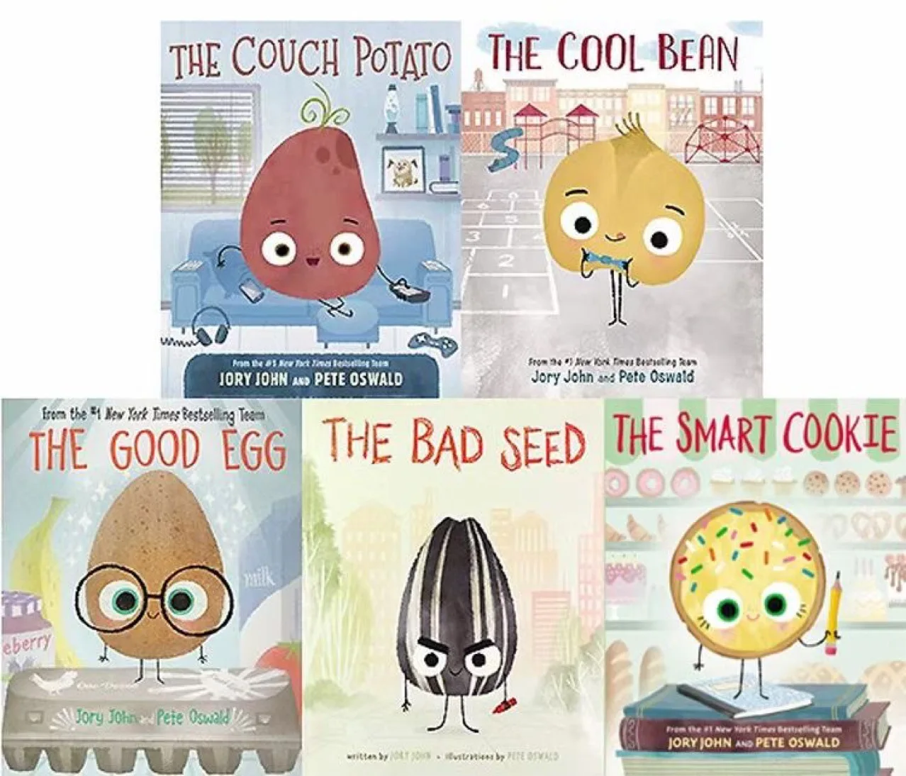 5PCS The Smart Cookie Bad Seed Good Egg Couch Potato Cool Bean English Picture Book Storybook Children Kids Reading Education