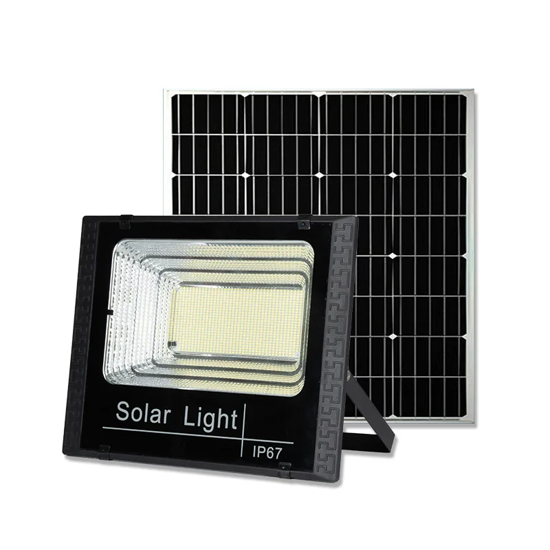 Solar Flood Lights LED Solar Powered Spotlight 50w 100w 200w 300w 500w Outdoor Waterproof Reflector Solar With Remote Control