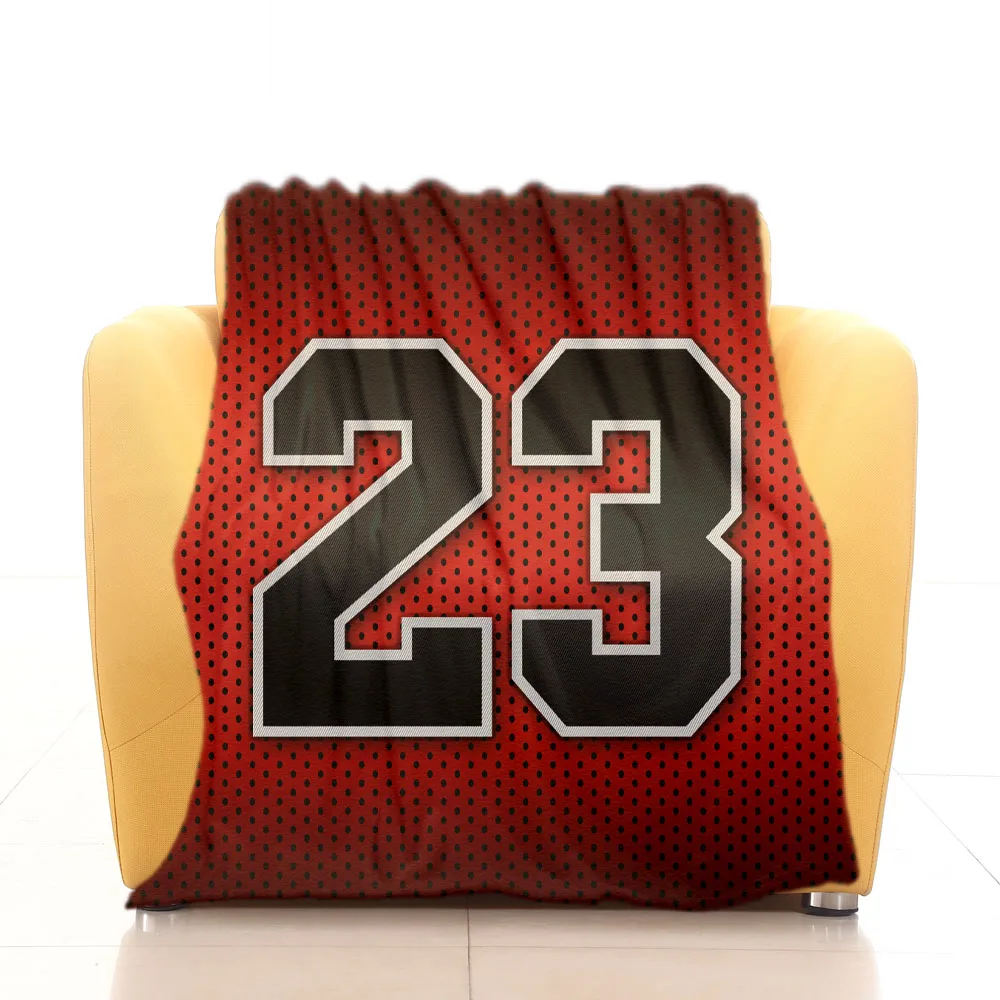 AJ 23 Air Throw Blanket Sofa Cover Aesthetic Designer USA Basketball God Team Soft Microfiber Flannel Huggl For Bed Couch