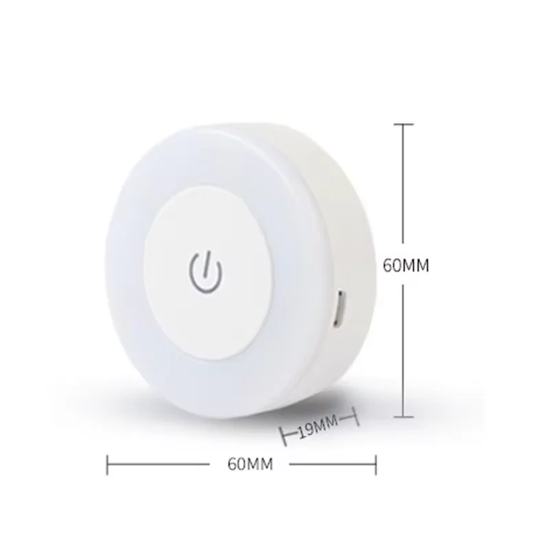 0.6W LED Night Light Wall Nights Lamp Wireless Rechargeable Touch Light With Magnetic Dimmable Baby Nursery Lamp For Kitchen