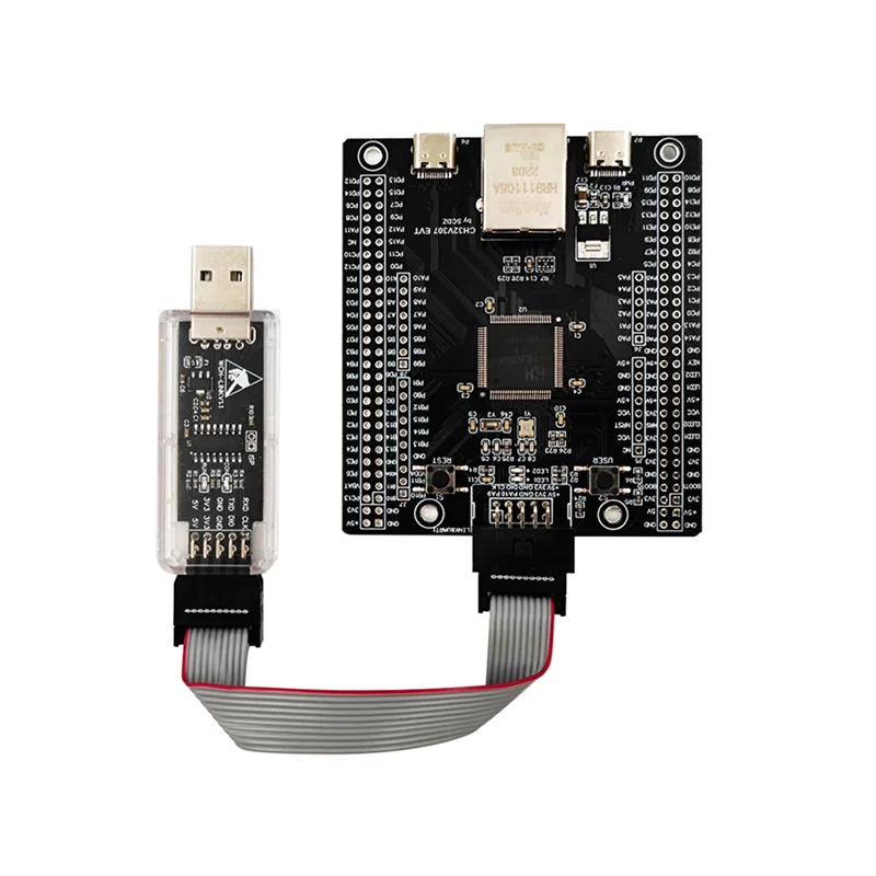 

Оценочная плата CH32V307 RISC-V MCU Встроенный Wch-Link CH32V307VCT6 CH32V307V-EVT-R1 WCH