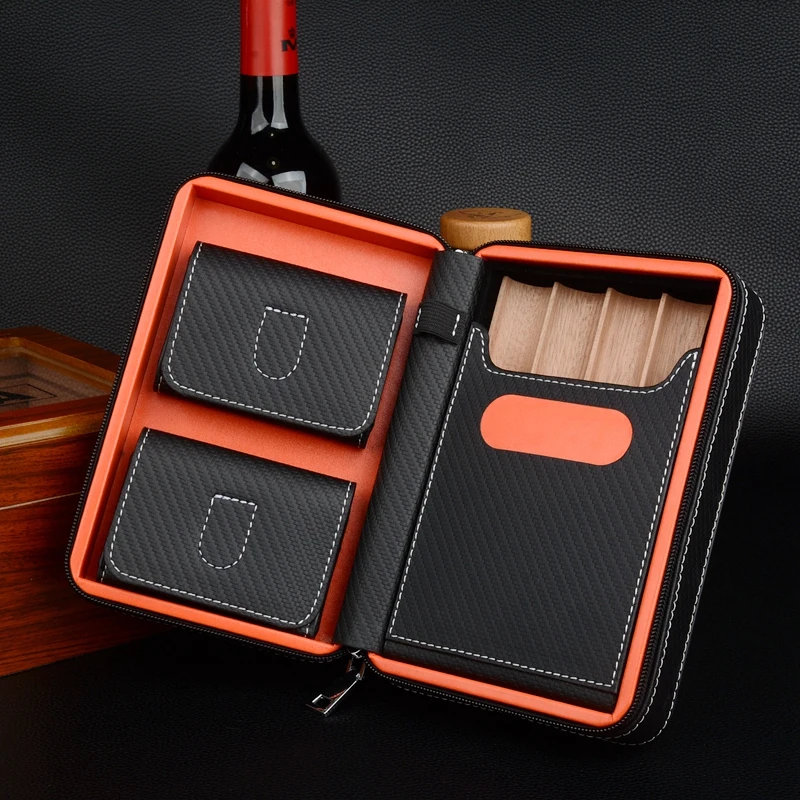 

3Color Strip Humidor Cool Gadgets Cigar Holder New Cigar Case Cuban Charuto Box Habanos Smoking Accessories Can Custom-made