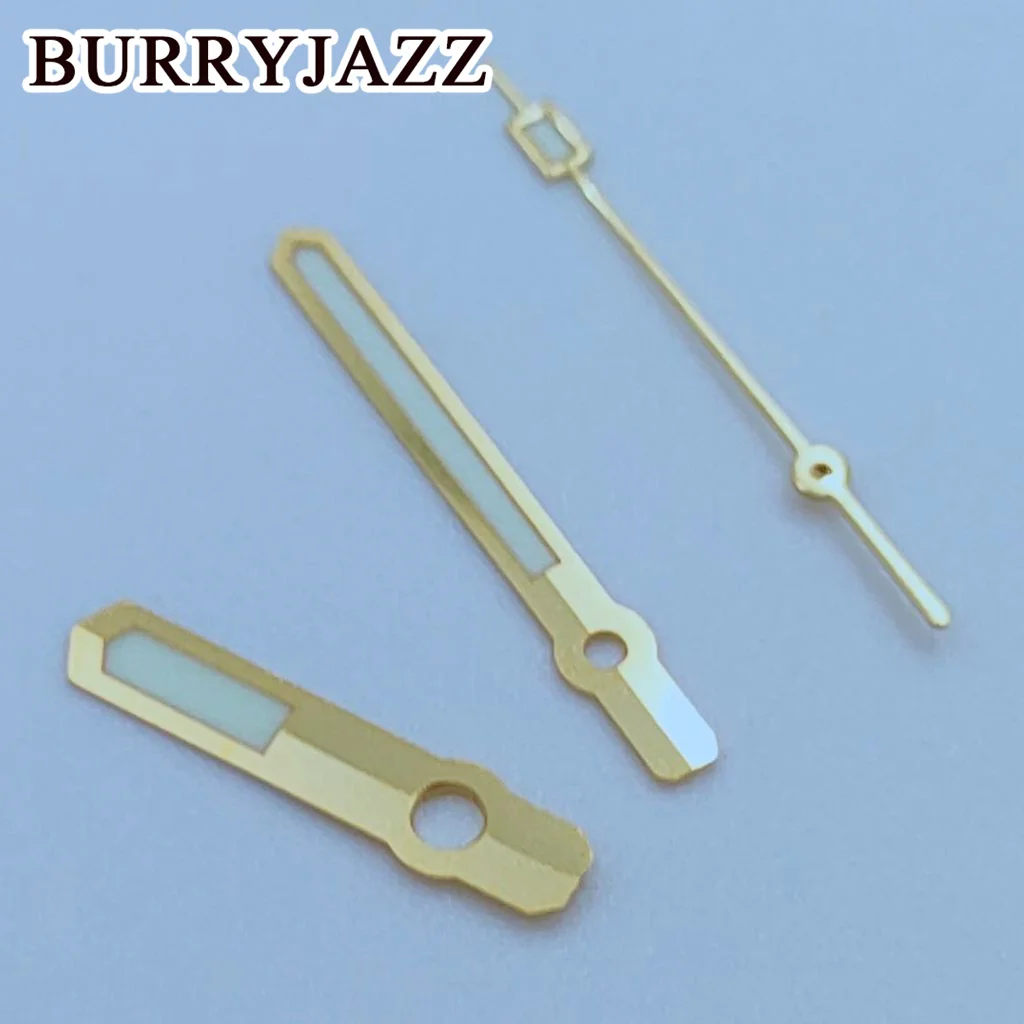 BURRYJAZZ NH35 NH36 NH38 7S26 7S36 4R35 4R36 Watch Hands Silver Black Gold Rose Gold Hands Green Luminous