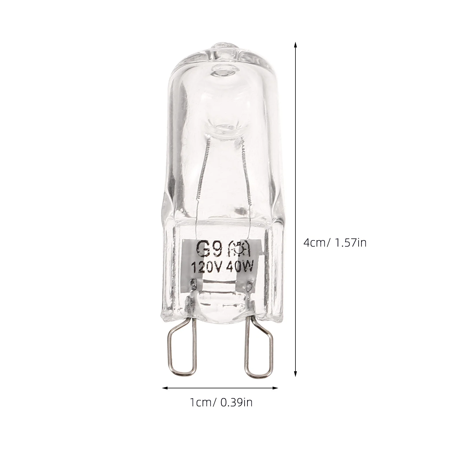 10 قطعة مصباح الفرن مقاومة للحرارة مصابيح الهالوجين G9 25 واط 40 واط 120 فولت الزجاج الشفاف الأجهزة ضوء استبدال المصابيح الساطعة للمطبخ