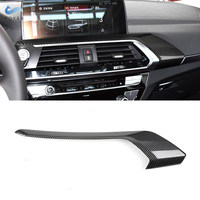 LHD For BMW X3 G01 X4 G02 2018 2019 2020 2021 ABS Carbon Fiber Style Center Console Dashboard Panel Frame Cover Protective Trim