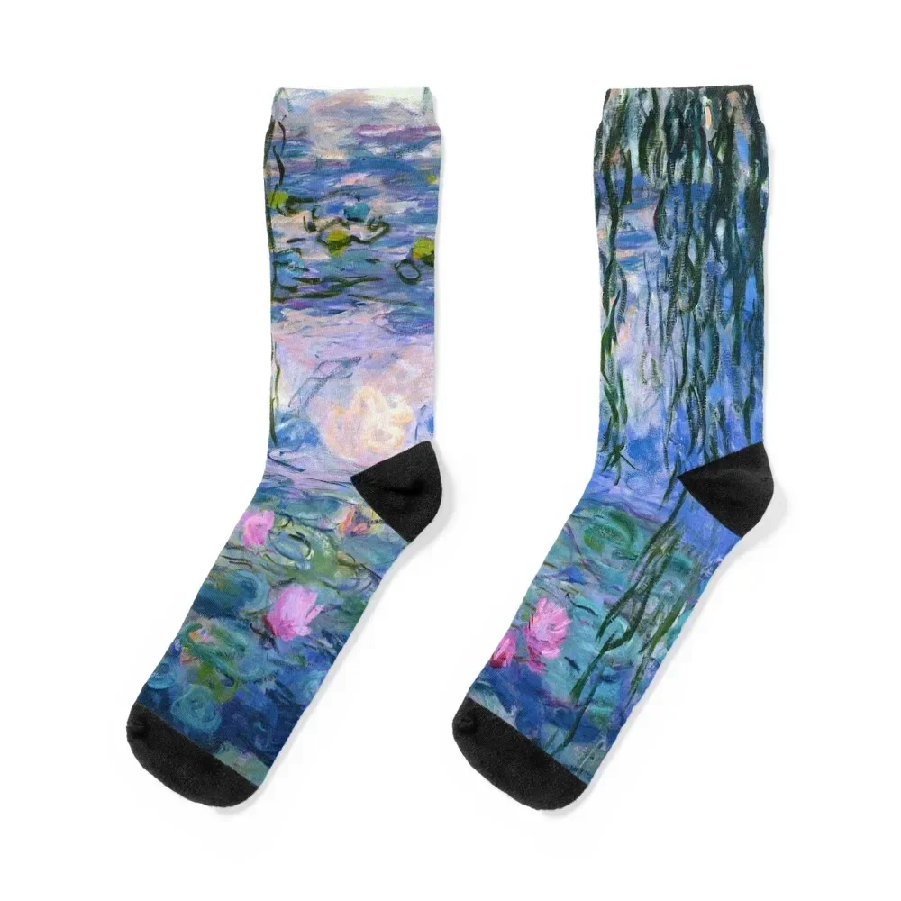 

Claude Monet Water lilies (16) Socks tennis Soccer men cotton high quality Boy Socks Women's