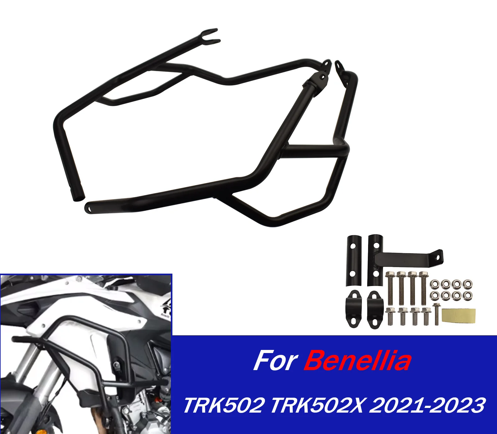 

For Benelli TRK502/TRK502X (Including TRK 502) 2021-2023 - Motorcycle Crash Bars Frame Bumper/Highway Engine Guard