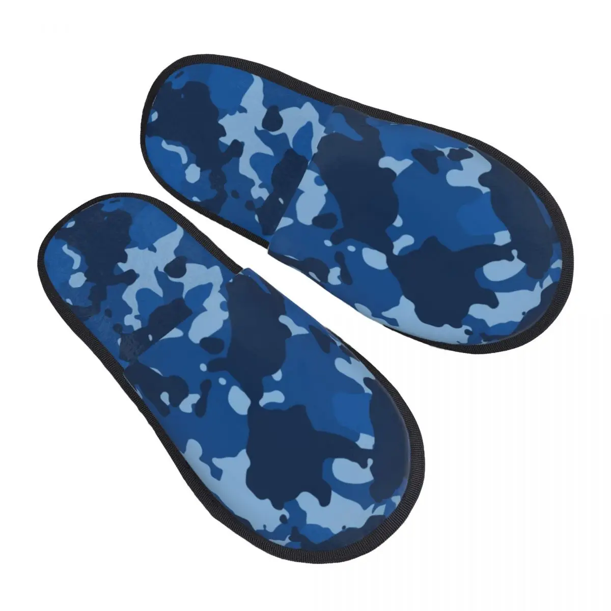 

Camouflage Army Air Force Blue House Slippers Women Comfy Memory Foam Camo Slip On Hotel Slipper Shoes