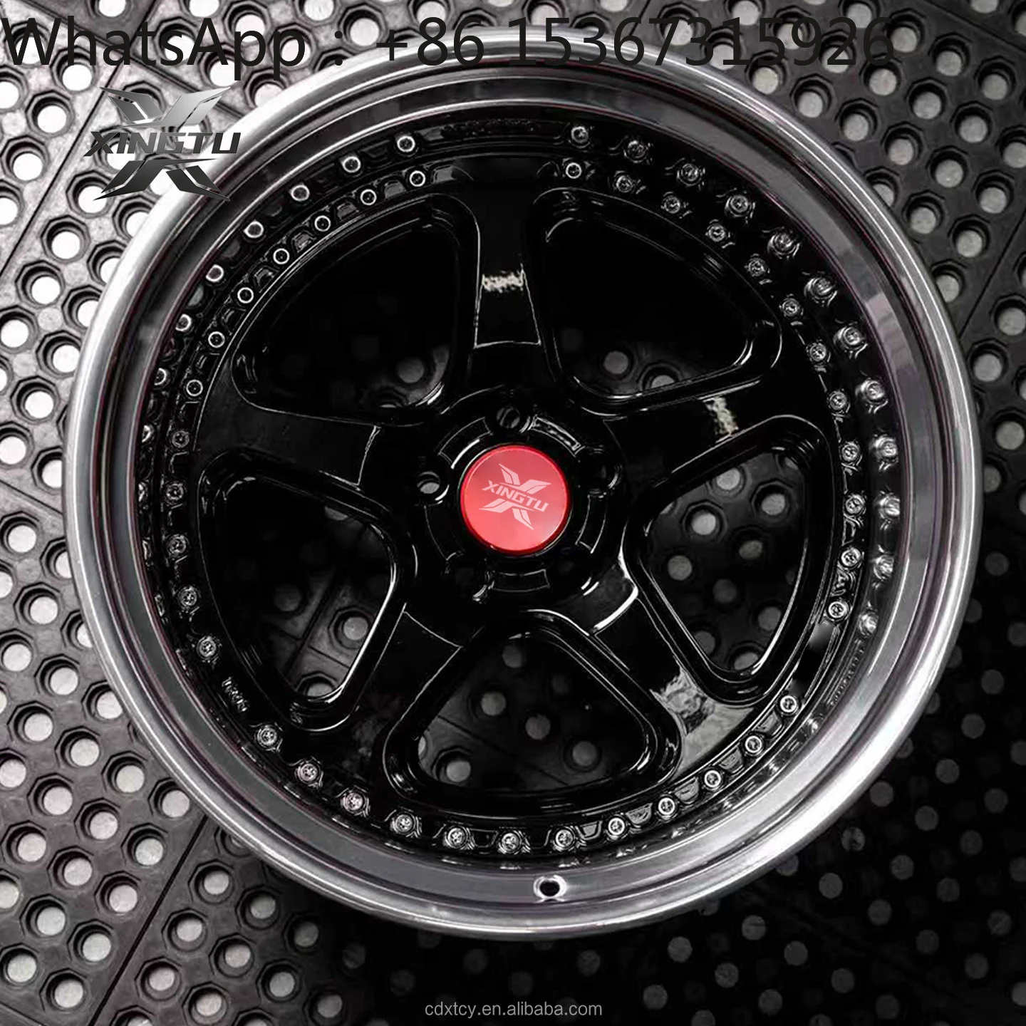 

17 Inch Deep Dish Concave Forged Wheels Rims 5x112 5x108 Silver Machine Lip Design