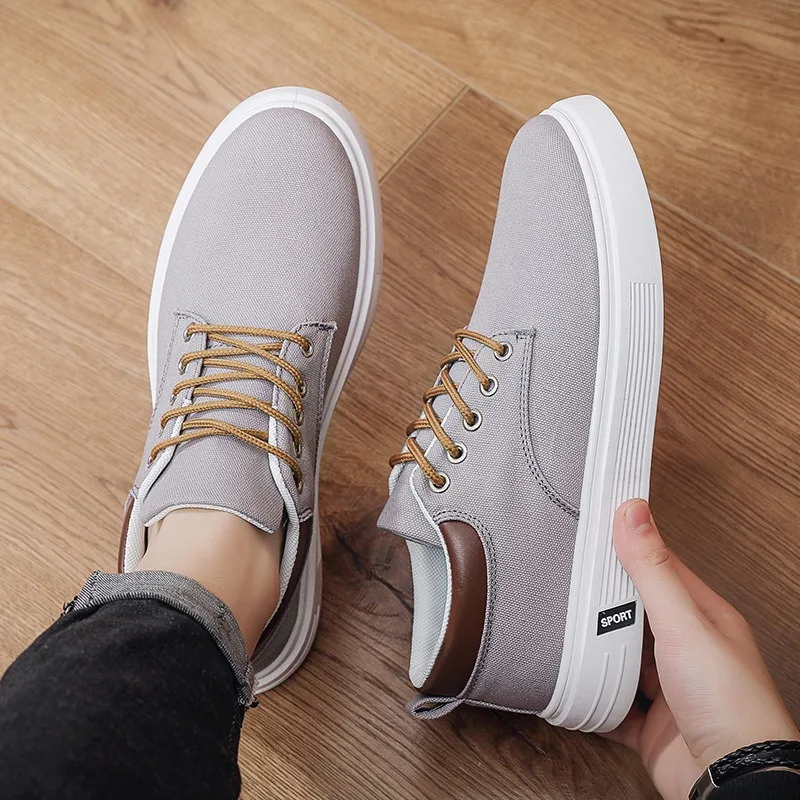 

New Breathable Men's Canvas Shoes Student Casual Sports Shoes Trendy Youth Board Shoes 2026 New