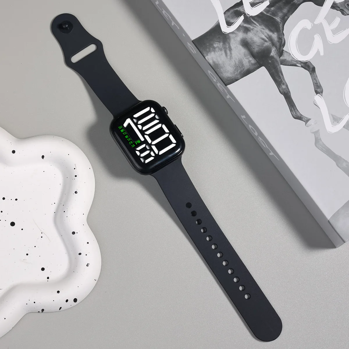 10 قطعة/الوحدة نمط جديد LED ساعة رقمية للأطفال الرياضة مقاوم للماء الساعات صبي فتاة الأطفال ساعة مربعة ساعة إلكترونية الهدايا