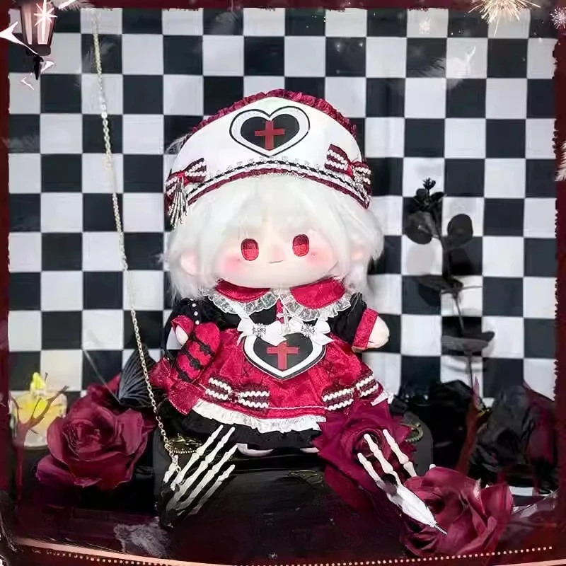 20cm Gra Miłość i głęboki kosmos Sylus Kawaii Cosplay Bawełniane ciało lalki Anime Dziewczyna Miękkie pluszowe figurki Kolekcja fanów Prezent