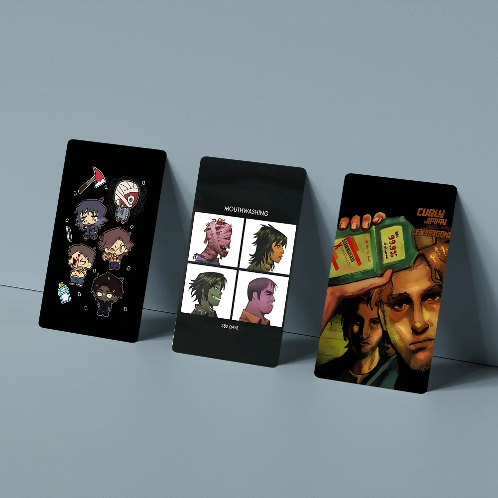 게임 M-Mouthwashing Jimmy Curly Anya 스티커 만화 신용 카드 Visa 직불 은행 요금 버스 메트로 스티커 데칼 장식